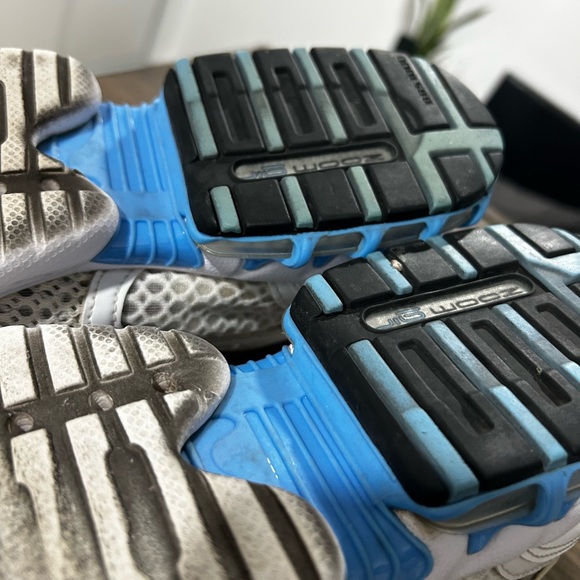 Nike Wmns Air Zoom Spiridon Cage 2 White University Blue - Picture 9 of 11